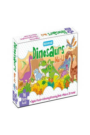 Dreamland Dinosaurs World Jigsaw Puzzle for Kids – 96 Pcs 