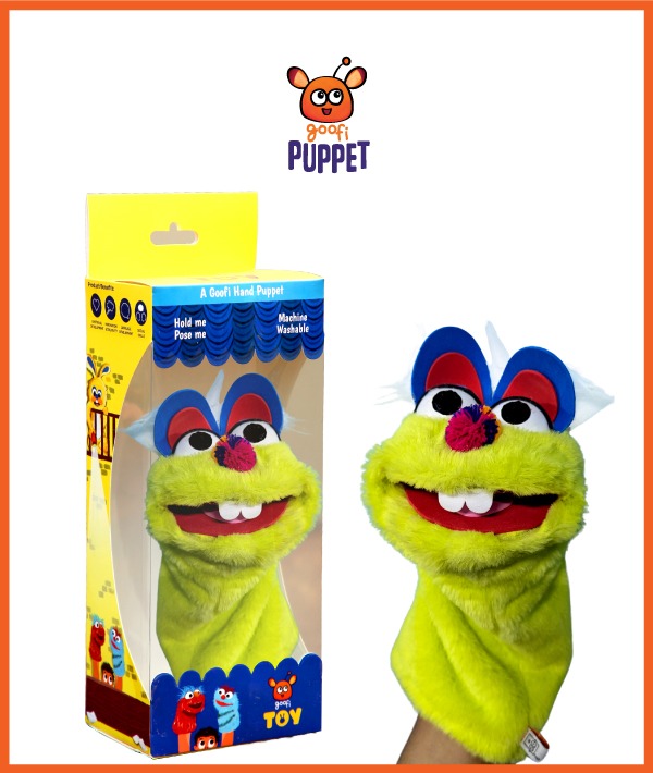 Hand Puppet – Character-Green Bunny