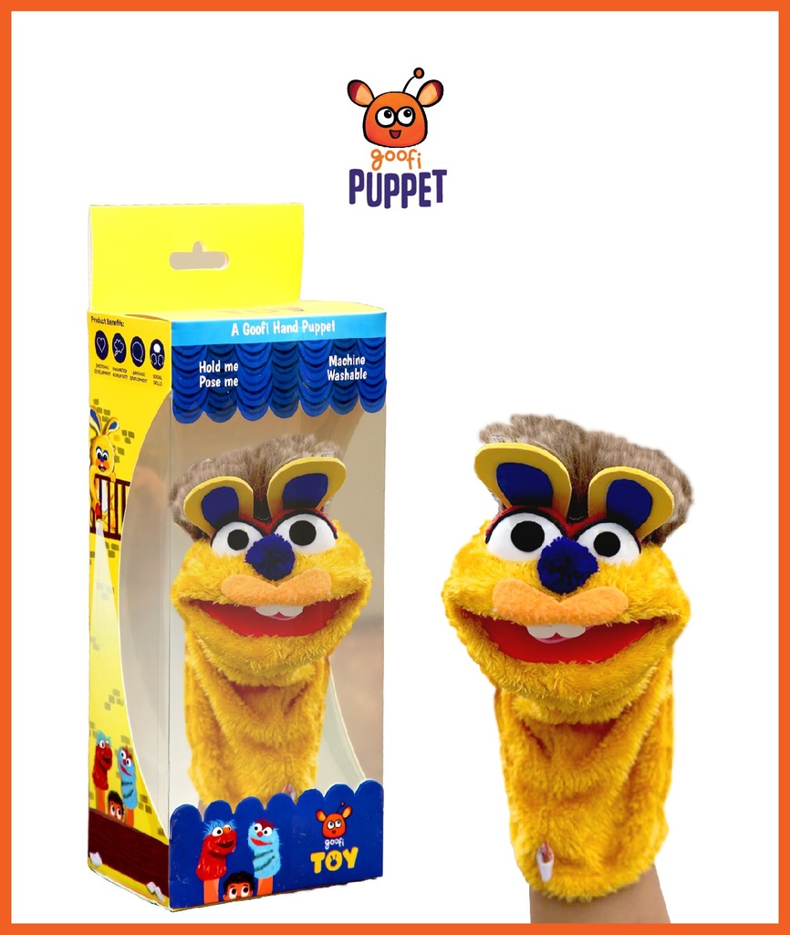 Hand Puppet- Yellow Bunny