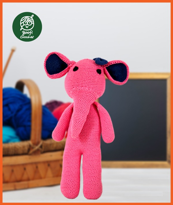 Crochet Toy – Character – Pink Elephant
