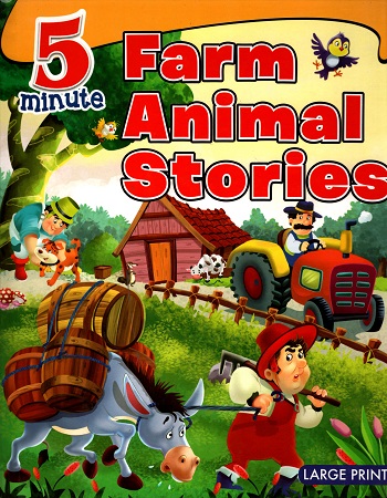 Large Print: 5 Minute Farm Animals