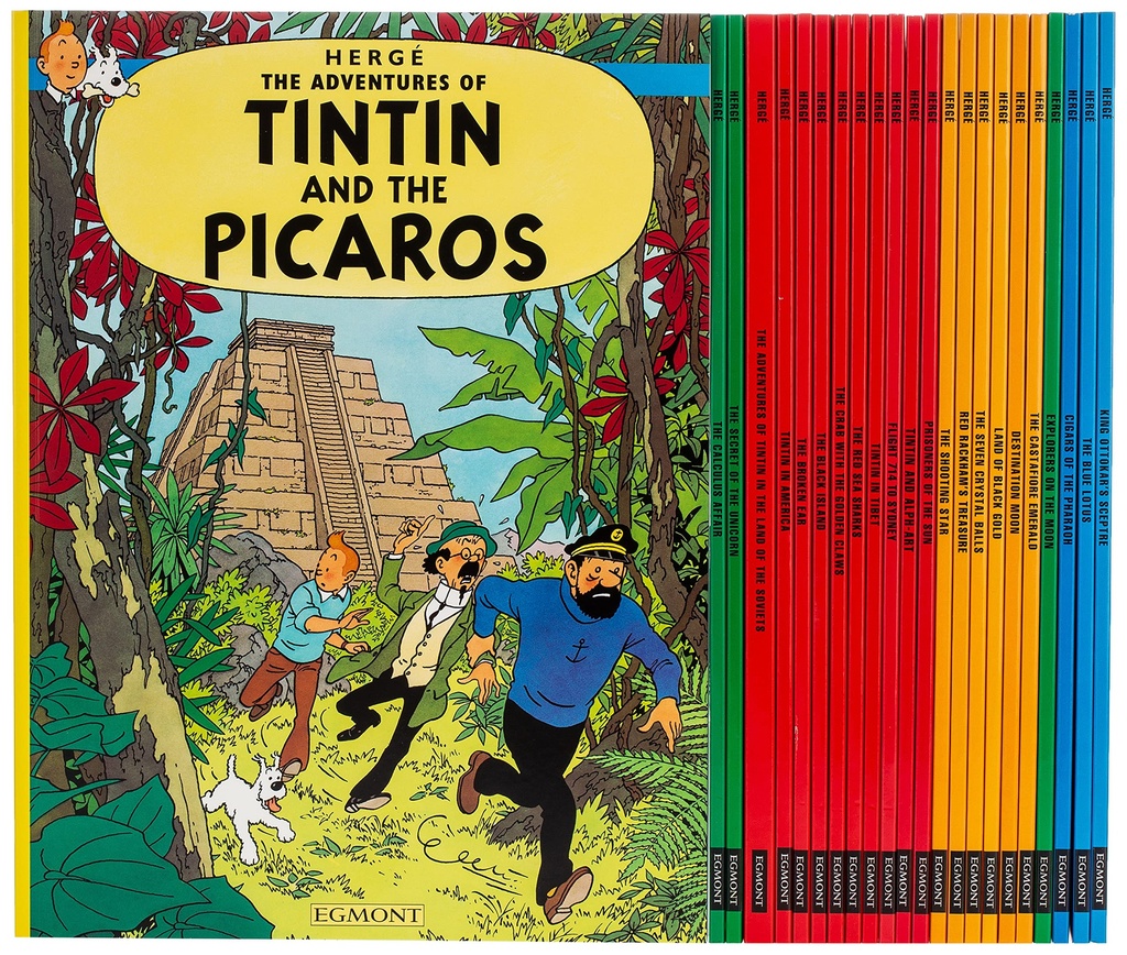 Tintin Paperback Boxed Set 23 titles