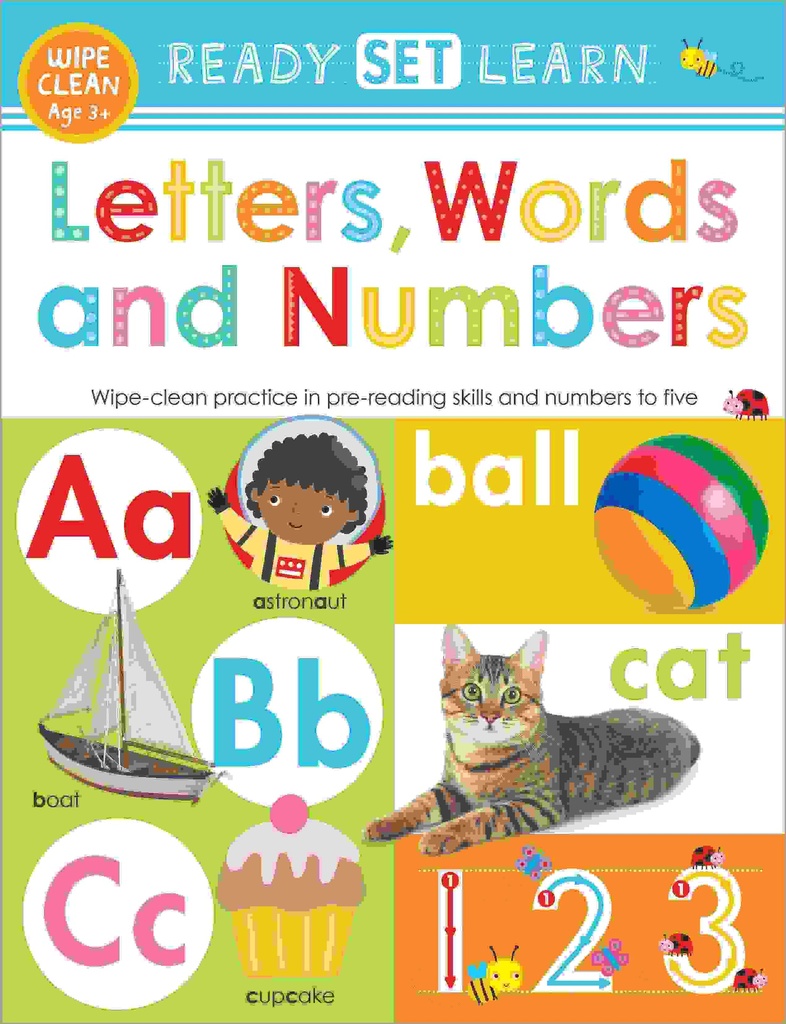 Ready Set Learn Workbooks Letters, Words And Numbers
