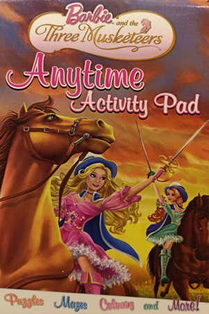 Barlie Three Musketeers Anytime Activity Pad