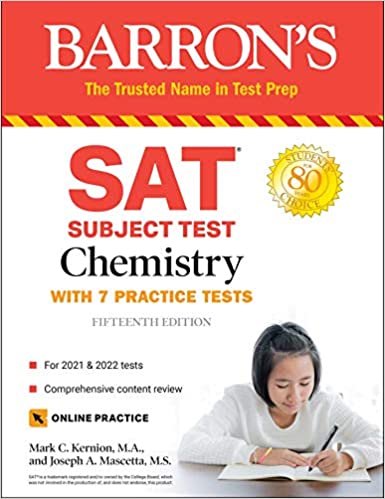 [9781506263120] SAT Subject Test Chemistry with 7 Practice Tests
